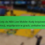 Kody do NBA Live Mobile: Kody krzyżowej promocji, współprace w grach, unikalne bonusy