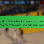 Kody do NBA Live Mobile: Specjalne promocje, pakiety rocznicowe, nagrody bonusowe