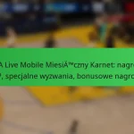 NBA Live Mobile Miesięczny Karnet: nagrody VIP, specjalne wyzwania, bonusowe nagrody